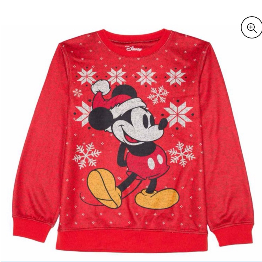 Disney Mickey Mouse Holiday Santa Christmas Sweater